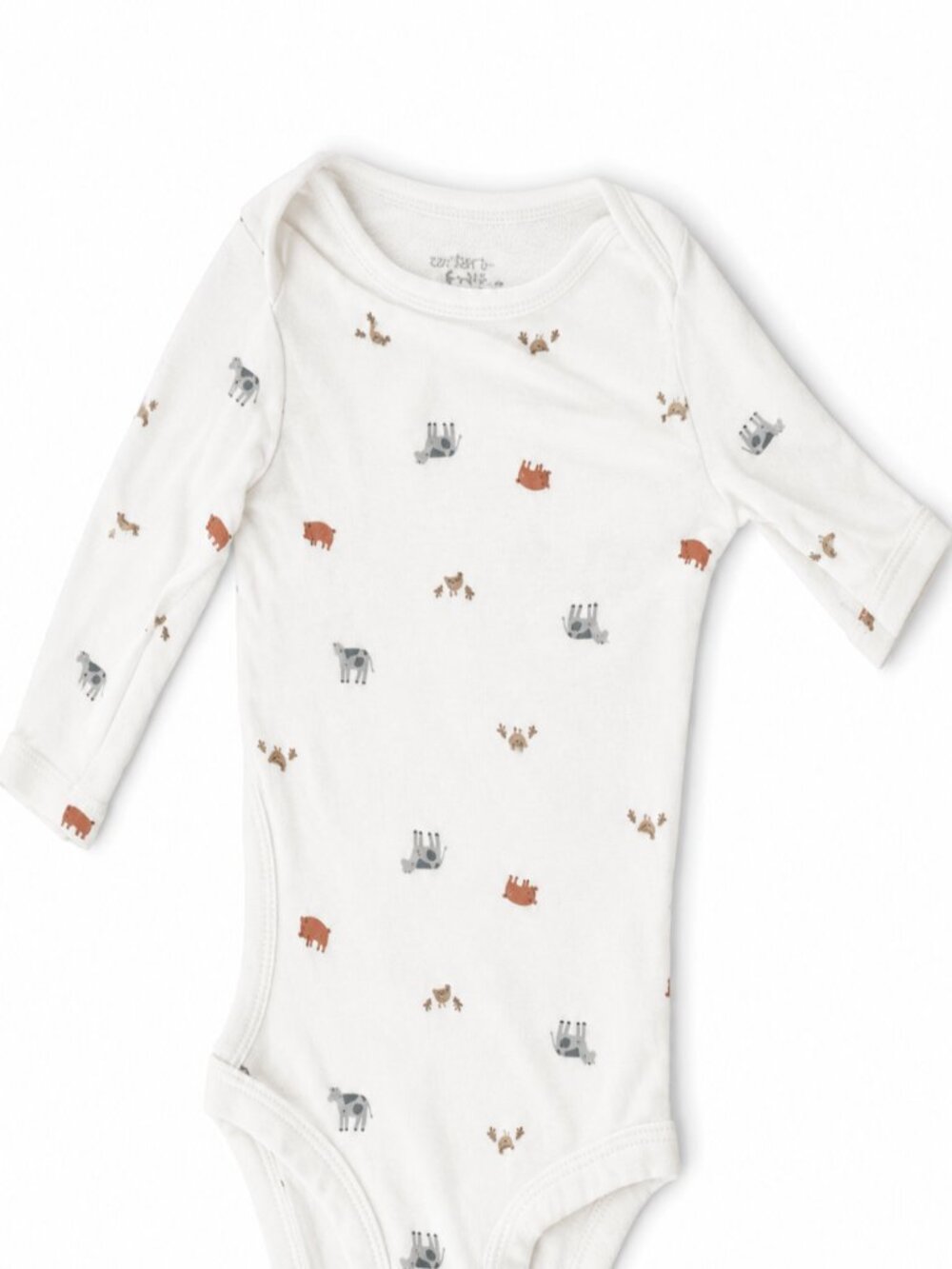 Carter’s Farm Animal Long Sleeve Bodysuit | 6M | Baby Boy/Gender Neutral
